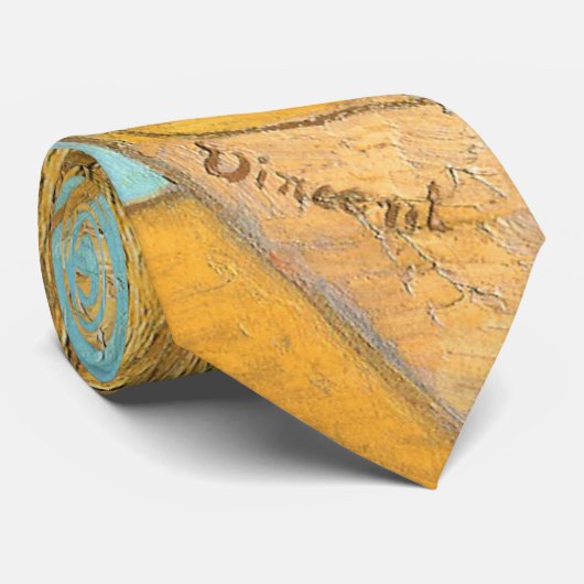 Vincent van Gogh - Vaas met twaalf zonnebloemen Stropdas (Opgerold)