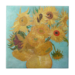 Vincent Van Gogh - Vaas met twaalf zonnebloemen Tegeltje