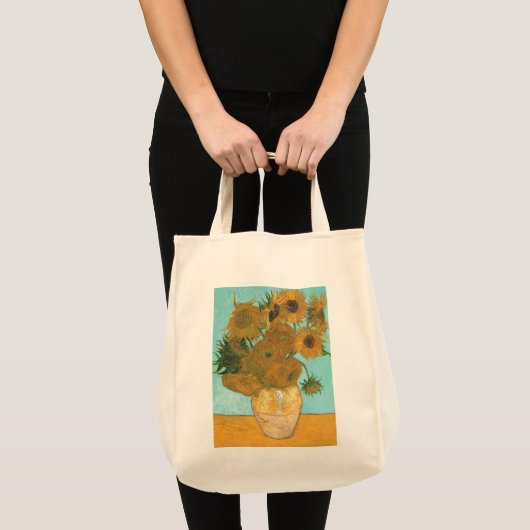 Vincent van Gogh - Vaas met twaalf zonnebloemen Tote Bag (Voorkant (product))