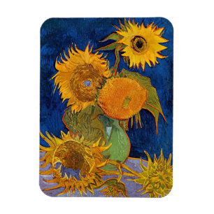 Vincent van Gogh - Vaas met vijf zonnebloemen Magneet