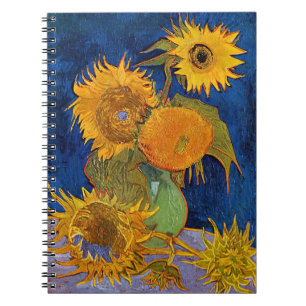 Vincent van Gogh - Vaas met vijf zonnebloemen Notitieboek