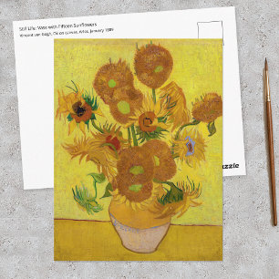 Vincent van Gogh - Vaas met vijftien zonnebloemen Briefkaart