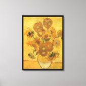 Vincent van Gogh - Vaas met vijftien zonnebloemen Canvas Afdruk (Voorkant)