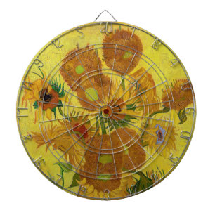 Vincent van Gogh - Vaas met vijftien zonnebloemen Dartbord