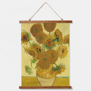 Vincent van Gogh - Vaas met vijftien zonnebloemen Hangend Wandkleed