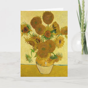 Vincent van Gogh - Vaas met vijftien zonnebloemen Kaart