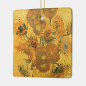 Vincent van Gogh - Vaas met vijftien zonnebloemen Keramisch Ornament (Links)