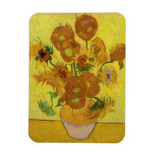 Vincent van Gogh - Vaas met vijftien zonnebloemen Magneet
