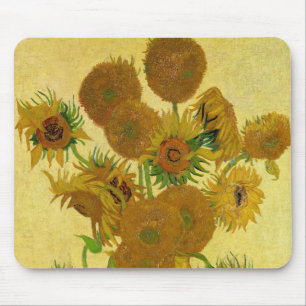 Vincent van Gogh - Vaas met vijftien zonnebloemen Muismat