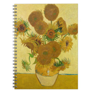 Vincent van Gogh - Vaas met vijftien zonnebloemen Notitieboek