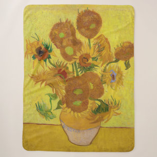 Vincent van Gogh - Vaas met vijftien zonnebloemen Sherpa Deken