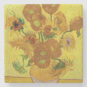 Vincent van Gogh - Vaas met vijftien zonnebloemen Stenen Onderzetter