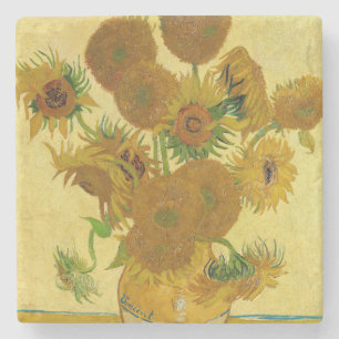 Vincent van Gogh - Vaas met vijftien zonnebloemen Stenen Onderzetter