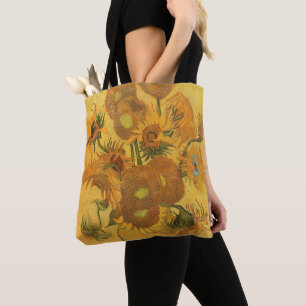 Vincent van Gogh - Vaas met vijftien zonnebloemen Tote Bag