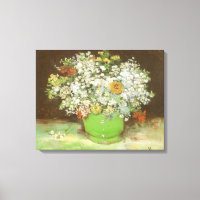 Vincent van Gogh - Vaas met Zinnias en Bloemen