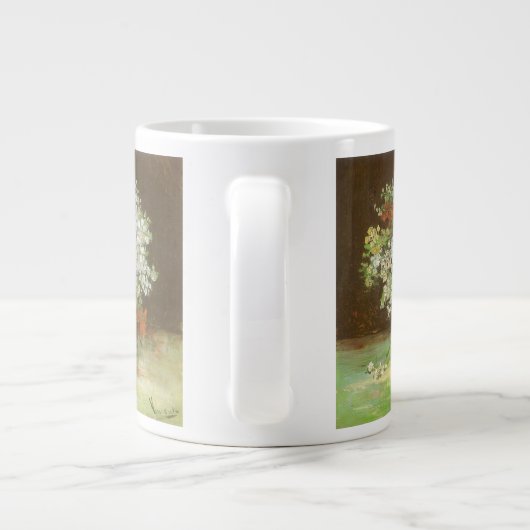 Vincent van Gogh - Vaas met Zinnia's en bloemen Grote Koffiekop (Achterkant)