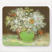 Vincent van Gogh - Vaas met Zinnia's en bloemen Muismat (Voorkant)