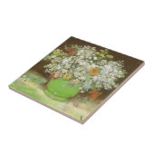 Vincent van Gogh - Vaas met Zinnia's en bloemen Tegeltje (Zijkant)