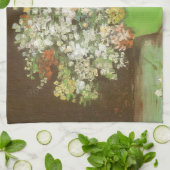 Vincent van Gogh - Vaas met Zinnia's en bloemen Theedoek (Gevouwen)