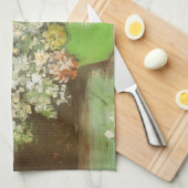 Vincent van Gogh - Vaas met Zinnia's en bloemen Theedoek (Quarter Fold)