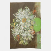 Vincent van Gogh - Vaas met Zinnia's en bloemen Theedoek (Verticaal)