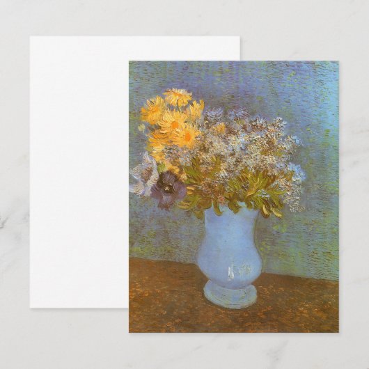 Vincent van Gogh Vaas van Lilacs, Daisies, Anemone (Voorkant / Achterkant)