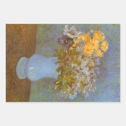 Vincent van Gogh Vaas van Lilacs, Daisies, Anemone Inpakpapier Vel (Voorkant 3)