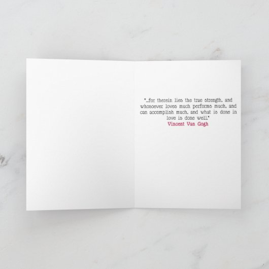 Vincent van Gogh Valentijn Feestdagen Kaart (Binnen)