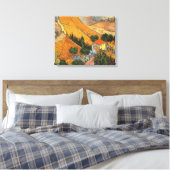 Vincent van Gogh - Vallei met ploeger Canvas Afdruk (Insitu (Slaapkamer))