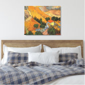 Vincent van Gogh - Vallei met ploeger Canvas Afdruk (Insitu (Slaapkamer))