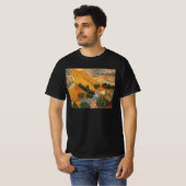Vincent van Gogh - Vallei met ploeger T-shirt (Voorkant volledig)