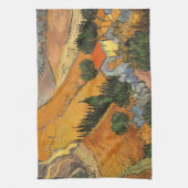 Vincent van Gogh - Vallei met ploeger Theedoek (Verticaal)