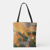 Vincent van Gogh - Vallei met ploeger Tote Bag (Achterkant)