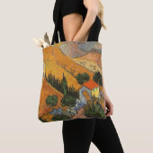 Vincent van Gogh - Vallei met ploeger Tote Bag (Dichtbij)