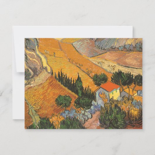 Vincent van Gogh - Vallei met ploegman (Voorkant)