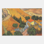 Vincent van Gogh - Vallei met ploegman Inpakpapier Vel (Voorkant 3)