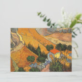 Vincent van Gogh - Vallei met ploegman Kaart (Staand voorkant)
