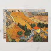 Vincent van Gogh - Vallei met ploegman Kaart (Voorkant / Achterkant)