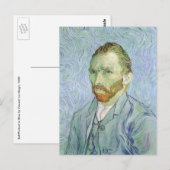 Vincent van Gogh - Van Gogh Zelfportret in het bla Briefkaart (Voorkant / Achterkant)
