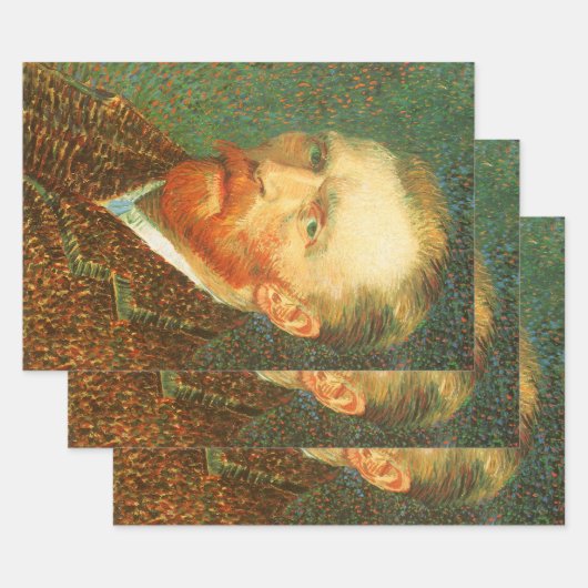 Vincent van Gogh - Van Gogh Zelfportret Inpakpapier Vel (Set)