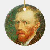 Vincent van Gogh - Van Gogh Zelfportret Keramisch Ornament (Achterkant)