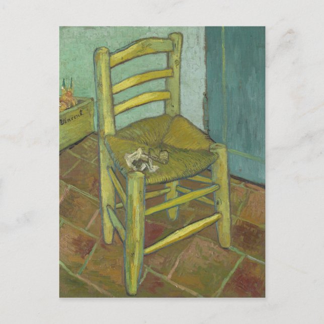 Vincent Van Gogh - Van Gogh's stoel met Pipe Briefkaart (Voorkant)