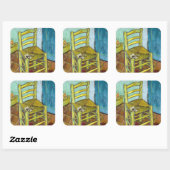 Vincent van Gogh - Van Gogh's voorzitter Vierkante Sticker (Vel)