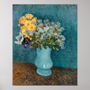 Vincent van Gogh   Vase bloemen 1887 Poster