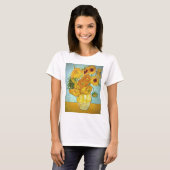 Vincent van Gogh - Vase met 12 zonnebloemen T-shirt (Voorkant volledig)