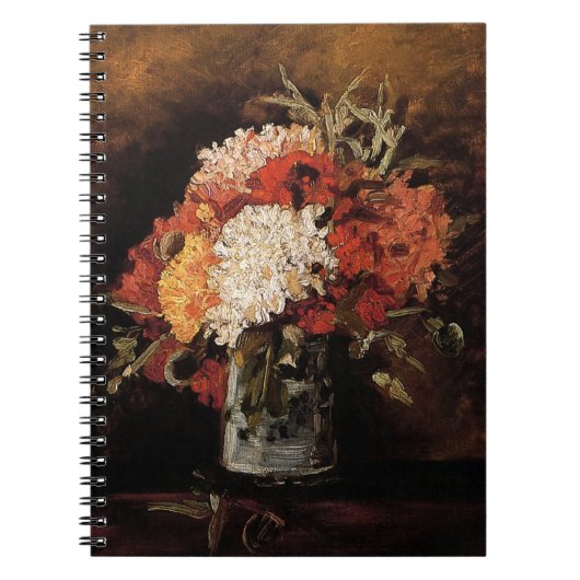 Vincent Van Gogh - Vase met anjers - Fine Art Notitieboek (Voorkant)