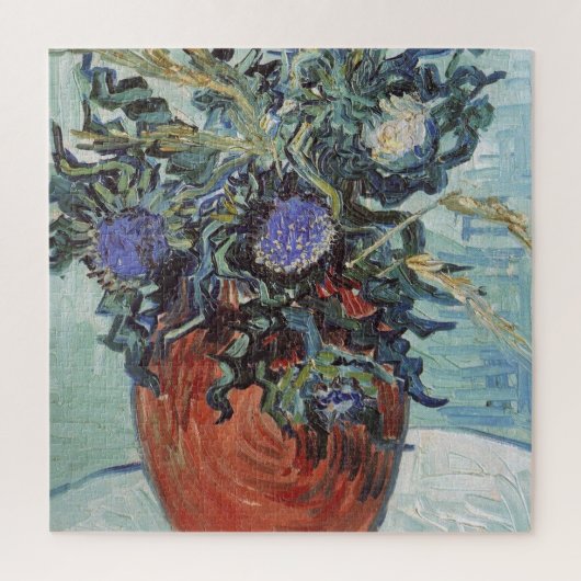 Vincent Van Gogh - Vase met bloemen en flessen, Legpuzzel (Verticaal)