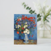 Vincent van Gogh - Vase met Cornbloemen en papaver Briefkaart (Staand voorkant)