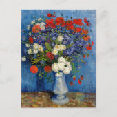 Vincent van Gogh - Vase met Cornbloemen en papaver Briefkaart (Voorkant)