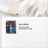 Vincent van Gogh - Vase met Cornbloemen en papaver Etiket (Insitu)